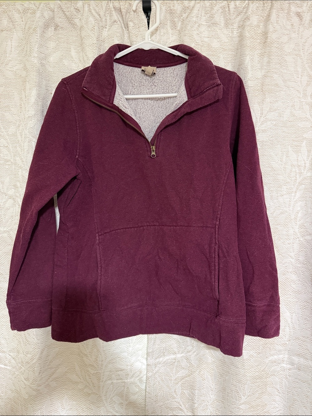 Como Vintage Women's Half-Zip Pullover - Burgundy